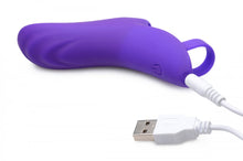 Load image into Gallery viewer, 7X Finger Bang Her Pro Silicone Vibrator - Purple