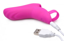 Load image into Gallery viewer, 7X Finger Bang Her Pro Silicone Vibrator - Purple