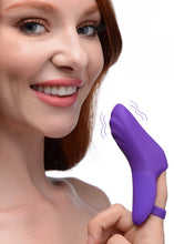 Load image into Gallery viewer, 7X Finger Bang Her Pro Silicone Vibrator - Purple