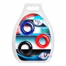 Load image into Gallery viewer, Stretchy Cock Ring 3 Pack