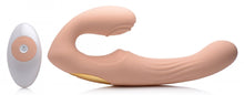 Load image into Gallery viewer, 15X U-Pulse Silicone Pulsating and Vibrating Strapless Strap-on with Remote - Blush