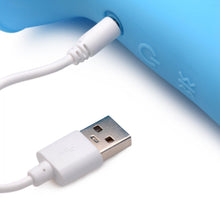 Load image into Gallery viewer, 10X Squeezable Vibrating Dildo I - Blue