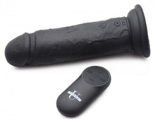Load image into Gallery viewer, Power Player 28X Vibrating Silicone Dildo with Remote - Black