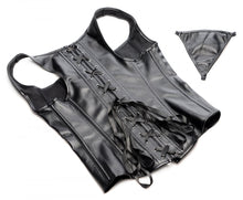 Load image into Gallery viewer, Lace-up Corset and Thong - Large