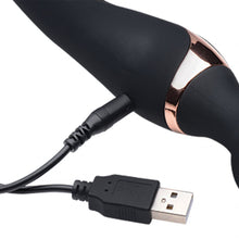 Load image into Gallery viewer, 10X Dual Duchess 2-in-1 Silicone Massager - Black