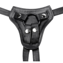 Load image into Gallery viewer, Premium All Access Leather Strap On Harness