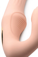 Load image into Gallery viewer, 15X U-Pulse Silicone Pulsating and Vibrating Strapless Strap-on with Remote - Blush