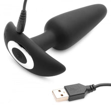 Load image into Gallery viewer, Voice Activated 10X Silicone Vibrating Slim Butt Plug with Remote Control
