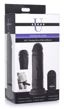 Load image into Gallery viewer, Power Player 28X Vibrating Silicone Dildo with Remote - Black