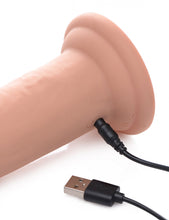 Load image into Gallery viewer, 7X Inflatable and Vibrating Remote Control Silicone Dildo - 8.5 Inch

