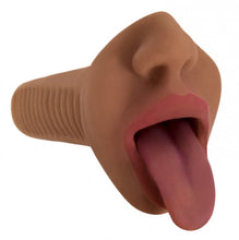 Load image into Gallery viewer, Mistress Mercedes Vibrating Mouth Stroker- Brown
