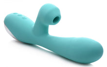 Load image into Gallery viewer, Shegasm 5 Star 7X Suction Come-Hither Silicone Rabbit - Teal
