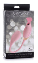 Load image into Gallery viewer, Shegasm 8X Tandem Plus Silicone Suction Clitoral Stimulator and Egg
