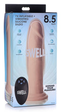 Load image into Gallery viewer, 7X Inflatable and Vibrating Remote Control Silicone Dildo - 8.5 Inch
