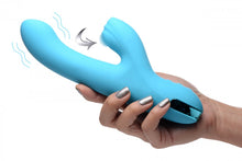 Load image into Gallery viewer, 5 Star 13X Silicone Pulsing and Vibrating Rabbit - Teal
