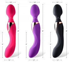 Load image into Gallery viewer, 10X Dual Duchess 2-in-1 Silicone Massager - Black
