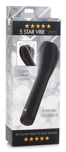 Load image into Gallery viewer, 5 Star 9X Come-Hither G-Spot Silicone Vibrator - Black
