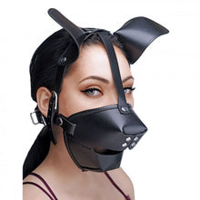 Load image into Gallery viewer, Pup Puppy Play Hood and Breathable Ball Gag
