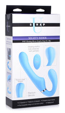 Load image into Gallery viewer, 10X Vibrating Silicone Strapless Strap-on - Blue
