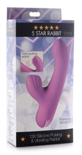 Load image into Gallery viewer, 5 Star 13X Silicone Pulsing and Vibrating Rabbit - Pink
