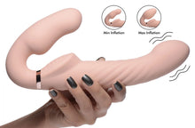 Load image into Gallery viewer, Ergo-Fit Twist Inflatable Vibrating Silicone Strapless Strap-on - Beige

