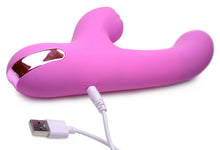 Load image into Gallery viewer, 5 Star 13X Silicone Pulsing and Vibrating Rabbit - Pink
