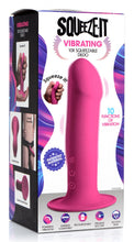 Load image into Gallery viewer, 10X Squeezable Vibrating Dildo - Pink
