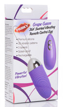 Load image into Gallery viewer, Grape Gasm 36X Swirled Vibrating Remote Control Egg
