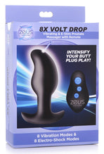 Load image into Gallery viewer, 8X Volt Drop Vibrating and E-Stim Silicone Prostate Massager with Remote
