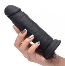 Load image into Gallery viewer, Power Player 28X Vibrating Silicone Dildo with Remote - Black
