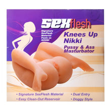 Load image into Gallery viewer, Knees Up Nikki 3D Pussy and Ass Masturbator
