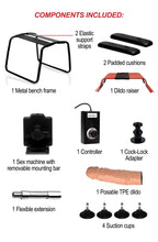 Load image into Gallery viewer, 4 in 1 Banging Bench with Sex Machine
