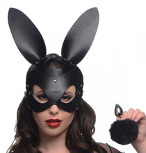 Load image into Gallery viewer, Bunny Tail Anal Plug and Mask Set
