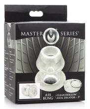 Load image into Gallery viewer, Ass Bung Clear Hollow Anal Dilator with Plug - Medium
