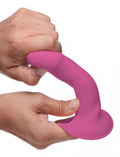 Load image into Gallery viewer, 10X Squeezable Vibrating Dildo - Pink
