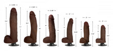 Load image into Gallery viewer, Jock Dark Vibrating Dildo with Balls - 11 Inch
