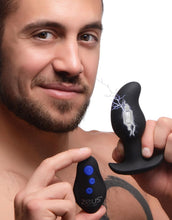 Load image into Gallery viewer, 8X Volt Drop Vibrating and E-Stim Silicone Prostate Massager with Remote

