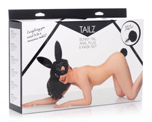 Load image into Gallery viewer, Bunny Tail Anal Plug and Mask Set
