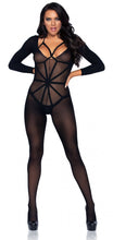 Load image into Gallery viewer, 2 Piece Harness Teddy Overlay Bodystocking
