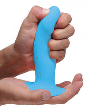 Load image into Gallery viewer, 10X Squeezable Vibrating Dildo I - Blue
