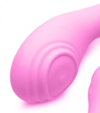 Load image into Gallery viewer, 15X U-Pulse Silicone Pulsating and Vibrating Strapless Strap-on with Remote - Pink
