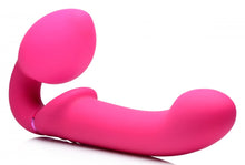 Load image into Gallery viewer, 10X Remote Control Ergo-Fit G-Pulse Inflatable and Vibrating Strapless Strap-on - Pink
